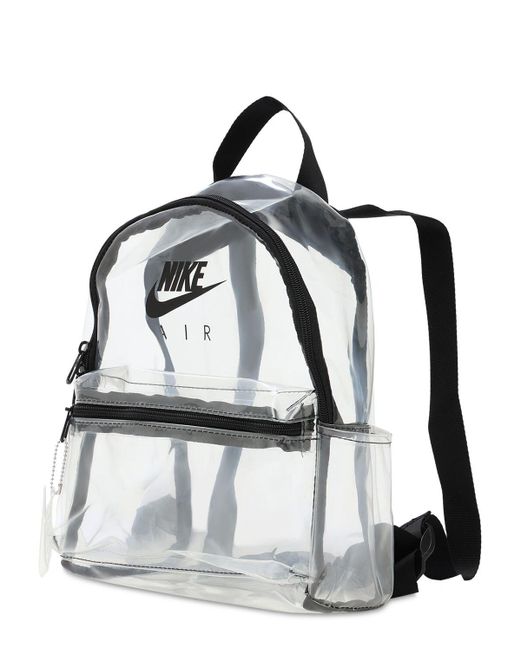 Nike Logo Print Mini Backpack in Transparent (Black) | Lyst