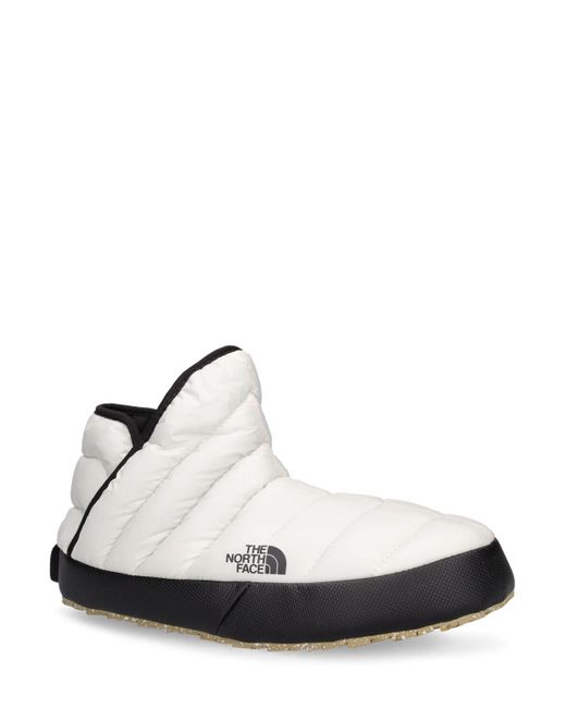 The North Face Thermoball Traction Puffer Booties in White | Lyst UK