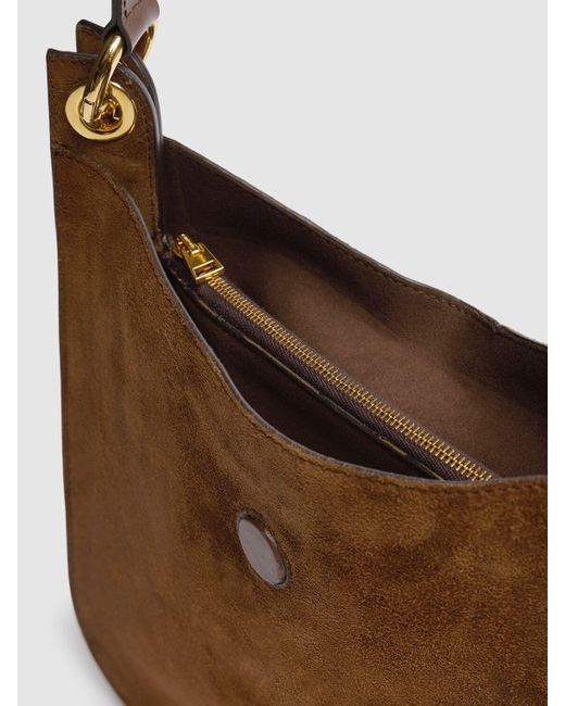 Tom Ford Brown Kleine Umhängetasche Aus Wildleder