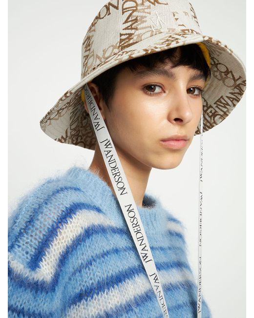 jw anderson バケットハット ロゴ JW ANDERSON Asymmetric Bucket Hat