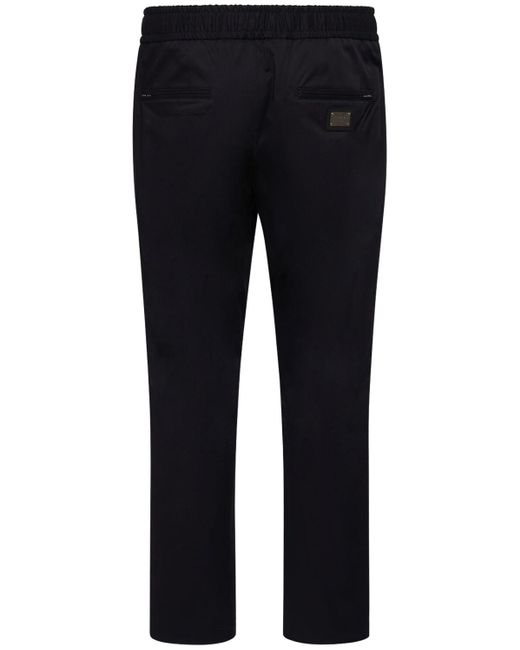 Dolce & Gabbana Jogginghose Aus Stretch-baumwolle in Blue für Herren