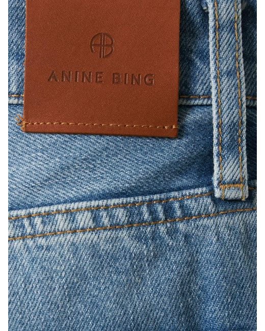 Anine Bing Blue Gerade Jeans "hugh"