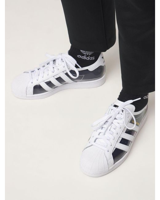 adidas Originals Primeblue Superstar Sneakers in White | Lyst