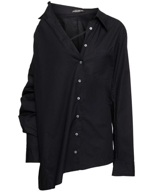 Ann Demeulemeester Juliaコットンポプリンシャツ Black