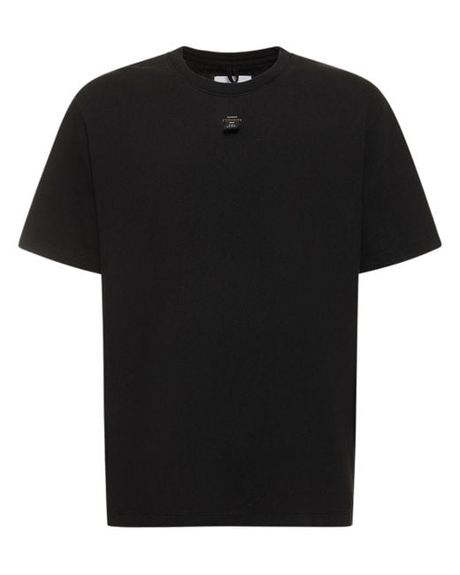 Camiseta de algodón bordado Doublet de hombre de color Black