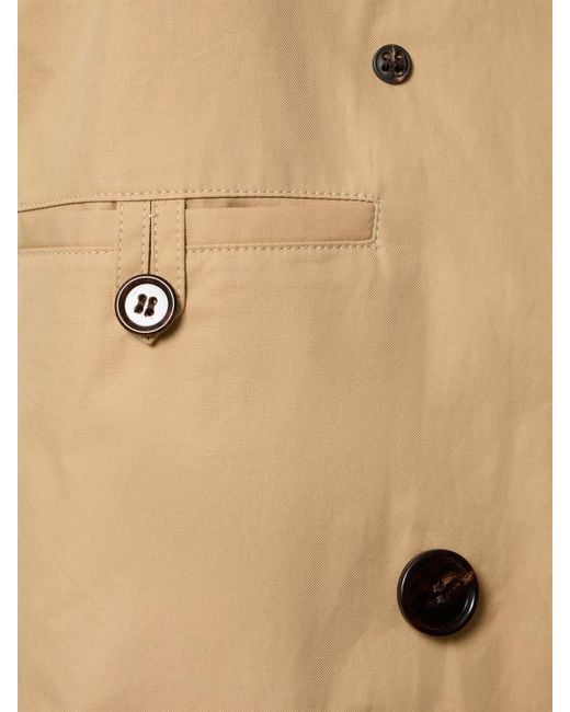 Trench-coat en gabardine à double boutonnage Burberry en coloris Natural