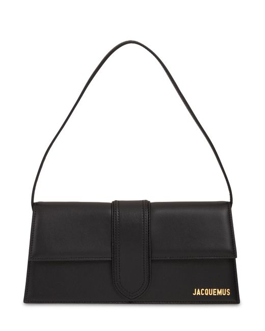 Jacquemus Black Le Bambino Long Smooth Leather Bag