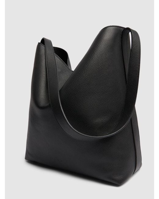 Aesther Ekme Black Sac Supple Grained Leather Tote Bag