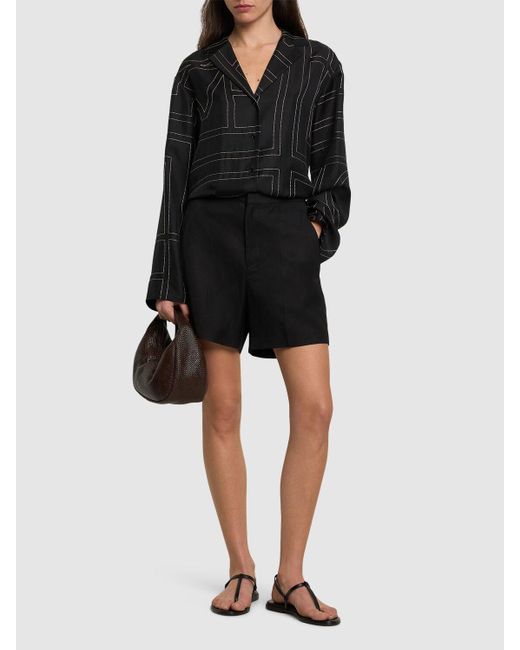 Loulou de Saison Simai テーラードショートパンツ Black