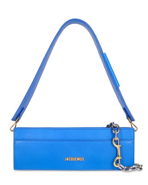 Jacquemus Blue Le Ciuciu Leather Shoulder Bag