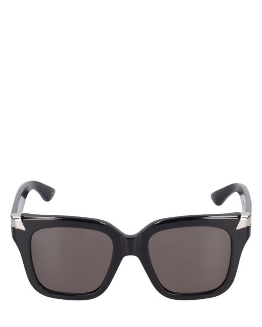 Alexander McQueen Black Am0440s Acetate Sunglasses