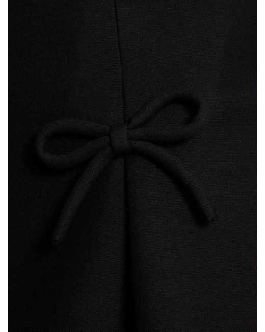 Valentino クチュールクレープミニドレス Black
