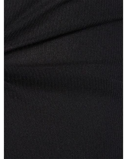 Robe en nylon mélangé Balenciaga en coloris Black