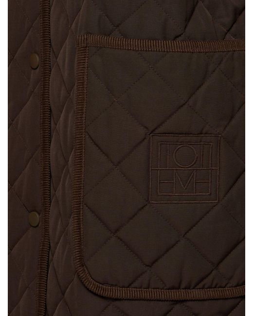 Totême  Brown Gesteppte Jacke
