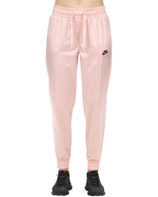 Pantalones De Satén Nike de color Pink