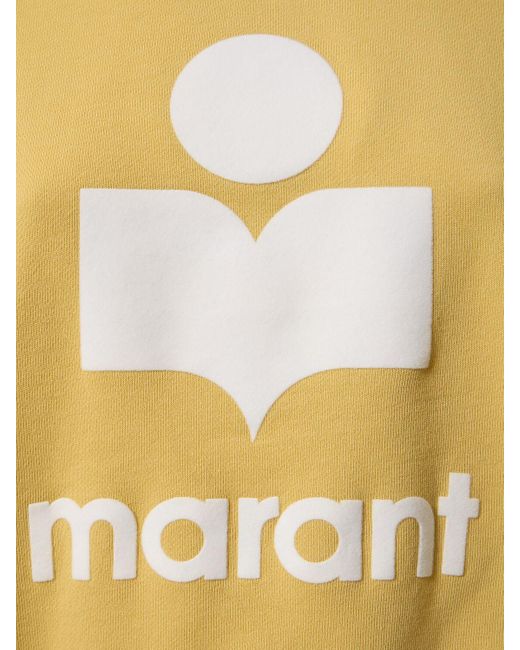 Isabel Marant Moby コットンブレンドスウェットシャツ Yellow
