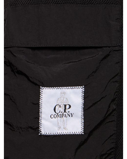 C P Company Black Chrome-R Breast Pocket Overshirt for men