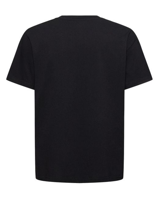 Camiseta de algodón jersey J.W. Anderson de hombre de color Black