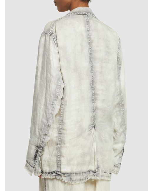 Maison Mihara Yasuhiro White Linen Twill Jacket