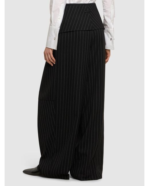 Jean Paul Gaultier ワイドテーラードパンツ Black