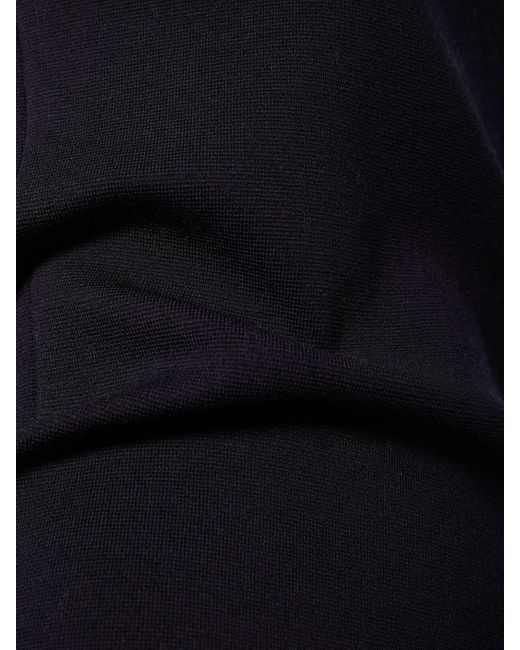 Top alfeo in maglia di misto lana di Max Mara in Black