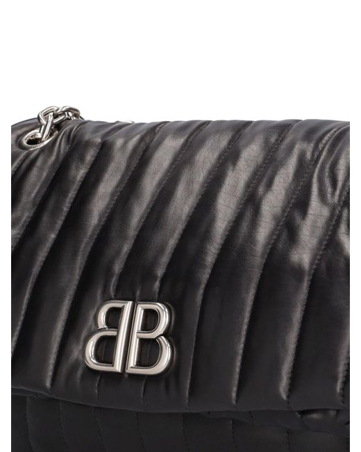 Balenciaga Black Medium Monaco Leather Shoulder Bag