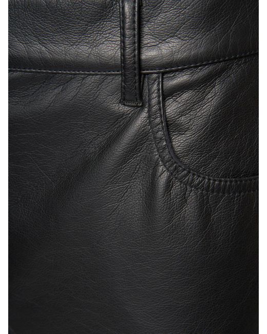 Weekend by Maxmara Gray Kunstlederhose "califfo"