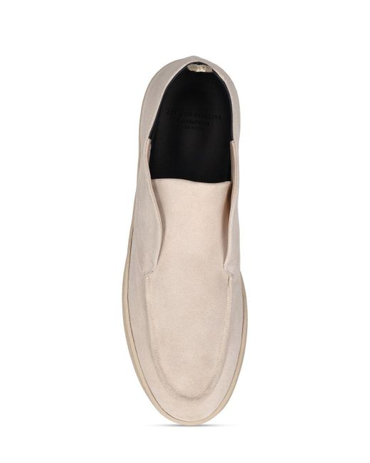 Officine Creative Natural Herbie Suede Leather Loafers for men