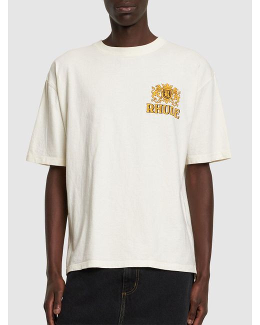 Rhude Natural Cresta Cigar T-shirt for men