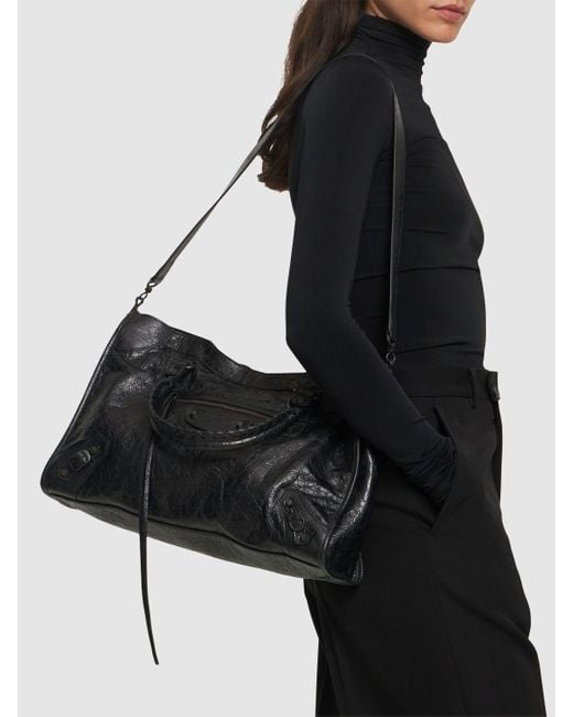 Balenciaga Medium Le City Arena Storico レザーバッグ Black