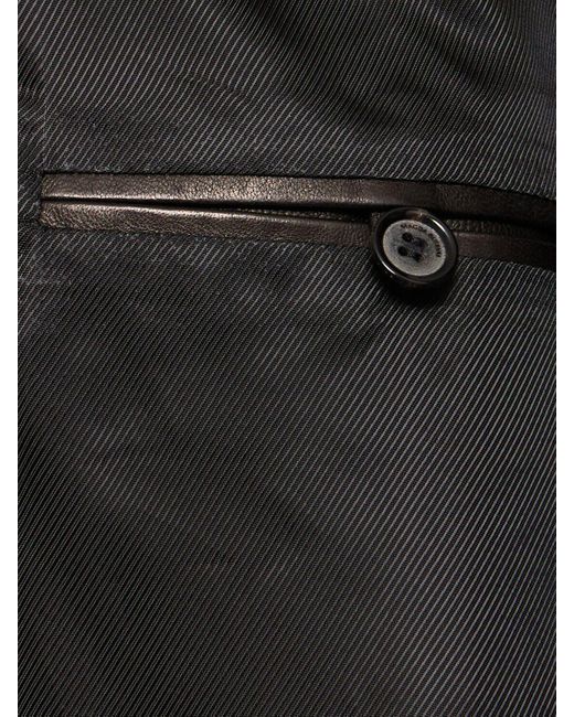 Magda Butrym Black Bomberjacke Aus Leder