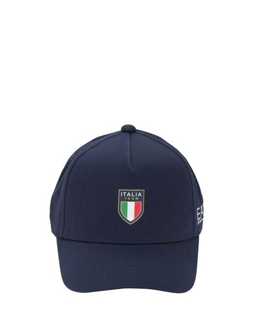 Casquette "Team Italia Official" EA7 en coloris Blue