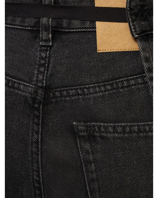Jeans larghi vita alta di MM6 by Maison Martin Margiela in Black