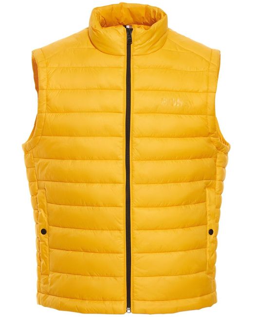 BOSS by HUGO BOSS Synthetic Calano Tech Padded Vest in Yellow for Men ...