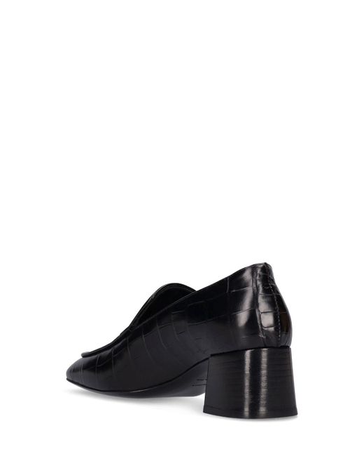 Décolleté the block heel in pelle 55mm di Totême  in Black