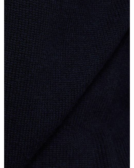 Max Mara Blue Paola Wool Blend Turtleneck Sweater