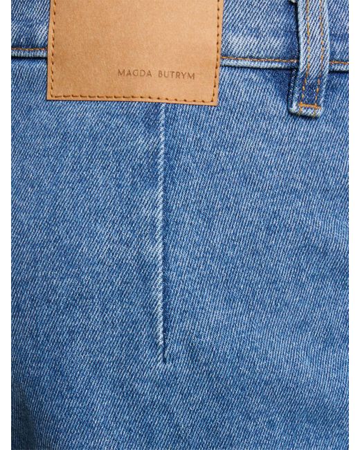 Jeans skinny de denim con cintura alta Magda Butrym de color Blue