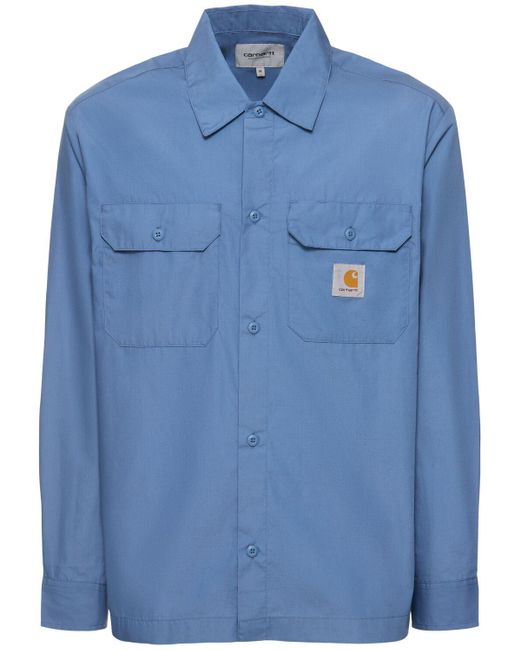 Carhartt Blue Craft Long Sleeve Shirt for men