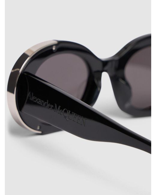 Alexander McQueen Gray Am0445s Acetate Sunglasses