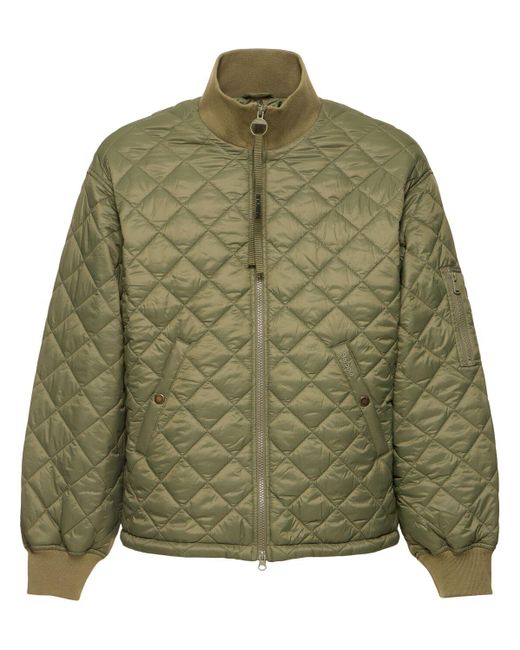Barbour Green Heritage Plus Quilted Puffer Jacket for men