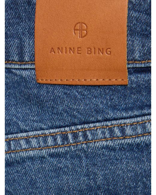Jean large taille basse briley Anine Bing en coloris Blue