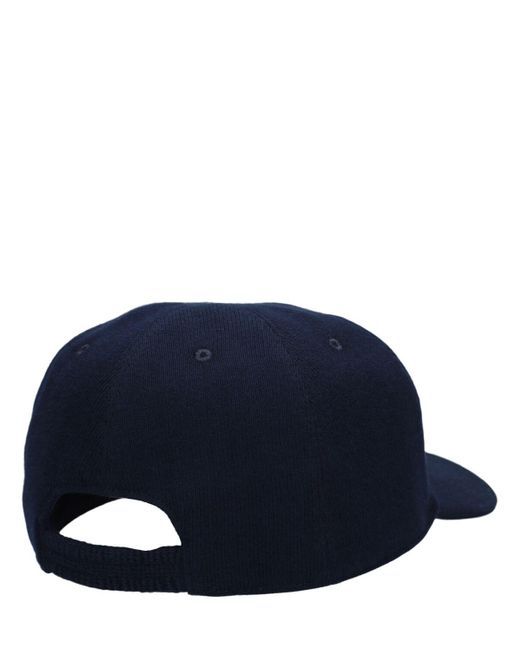 Cappello baseball in cotone con logo di Kiton in Blue da Uomo