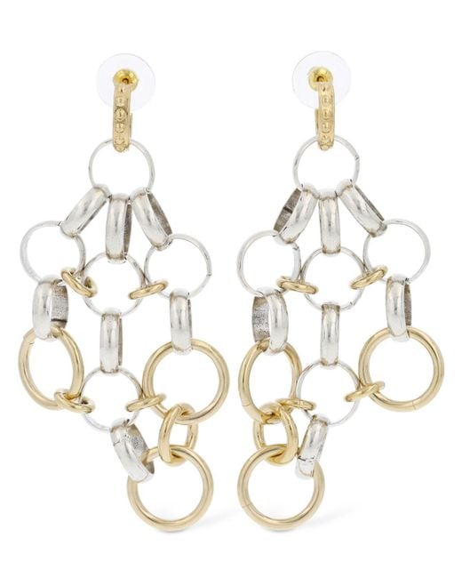 Isabel Marant Metallic Stunning Ring Pendant Earrings
