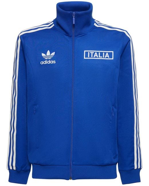 Adidas Blue Italy Beckenbauer Track Top for men