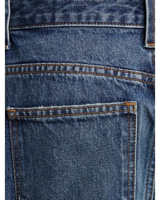 Jeans larghi vita bassa jacob di Khaite in Blue