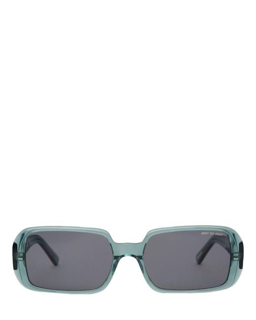 DMY BY DMY Luca Squared Acetate Sunglasses in Teal/Blue (Blue) | Lyst UK