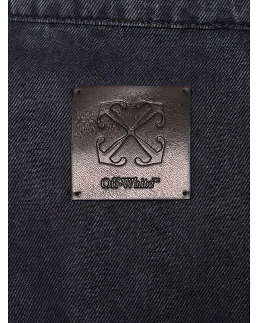Off-White c/o Virgil Abloh Canvas Jacke mit Logo -Stickerei in Black für Herren