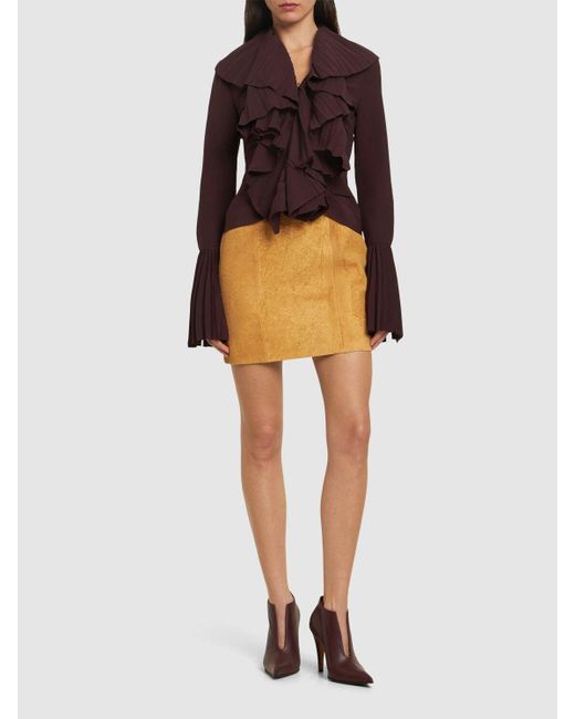 Alexander McQueen Red Viscose Blend Top