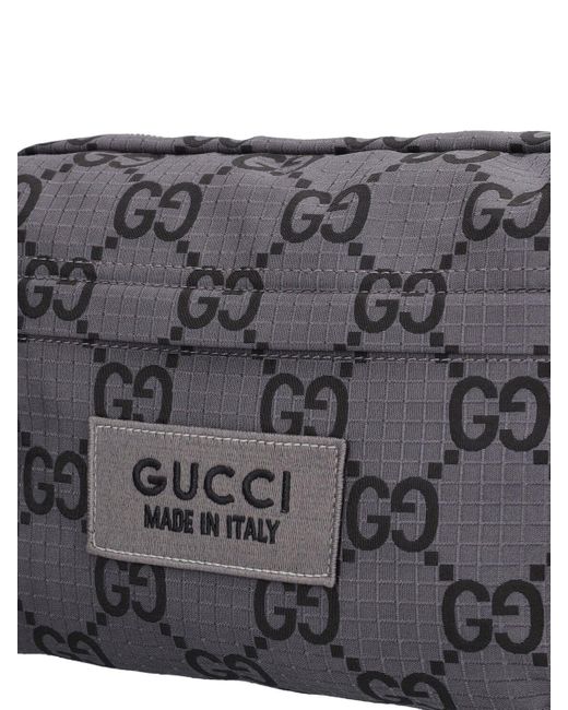 Sac bandoulière en nylon ripstop gg Gucci pour homme en coloris Gray
