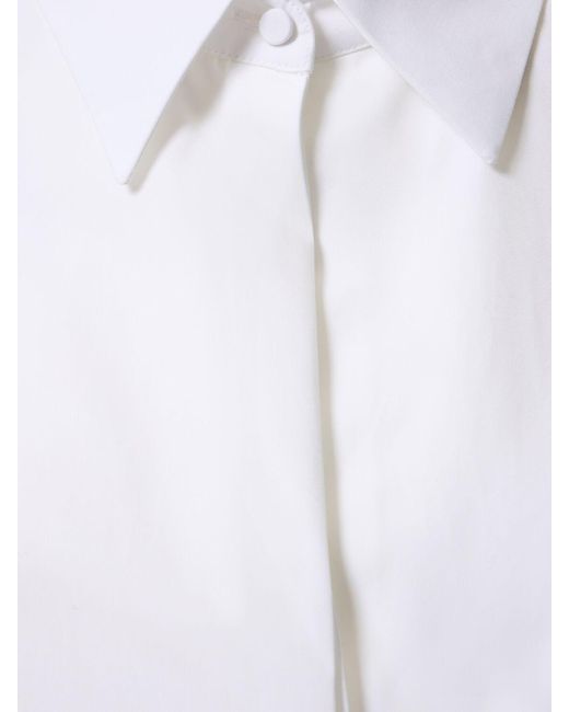 Valentino White Hemd Aus Popeline